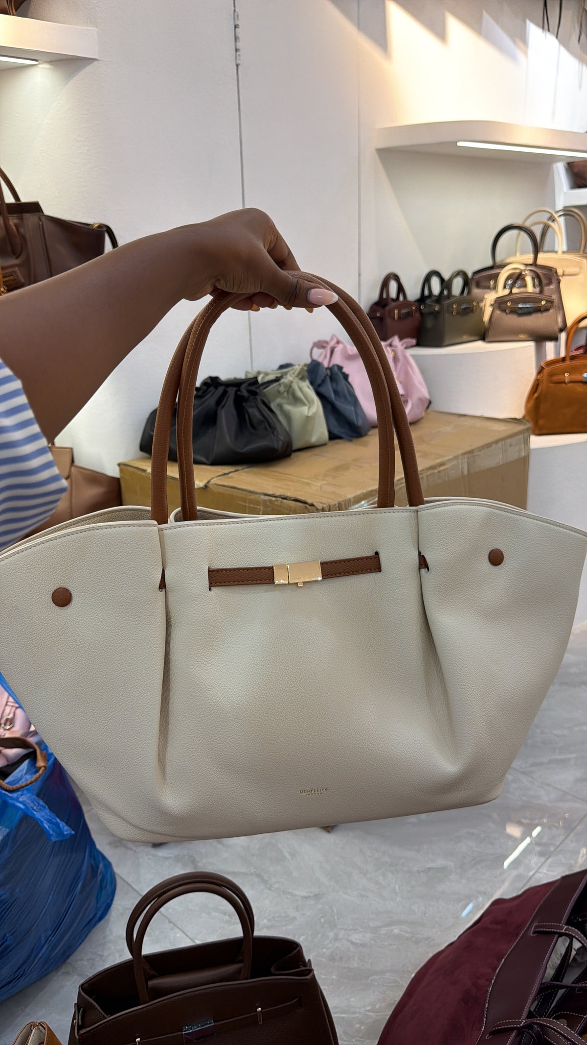 Lavendar luxe tote