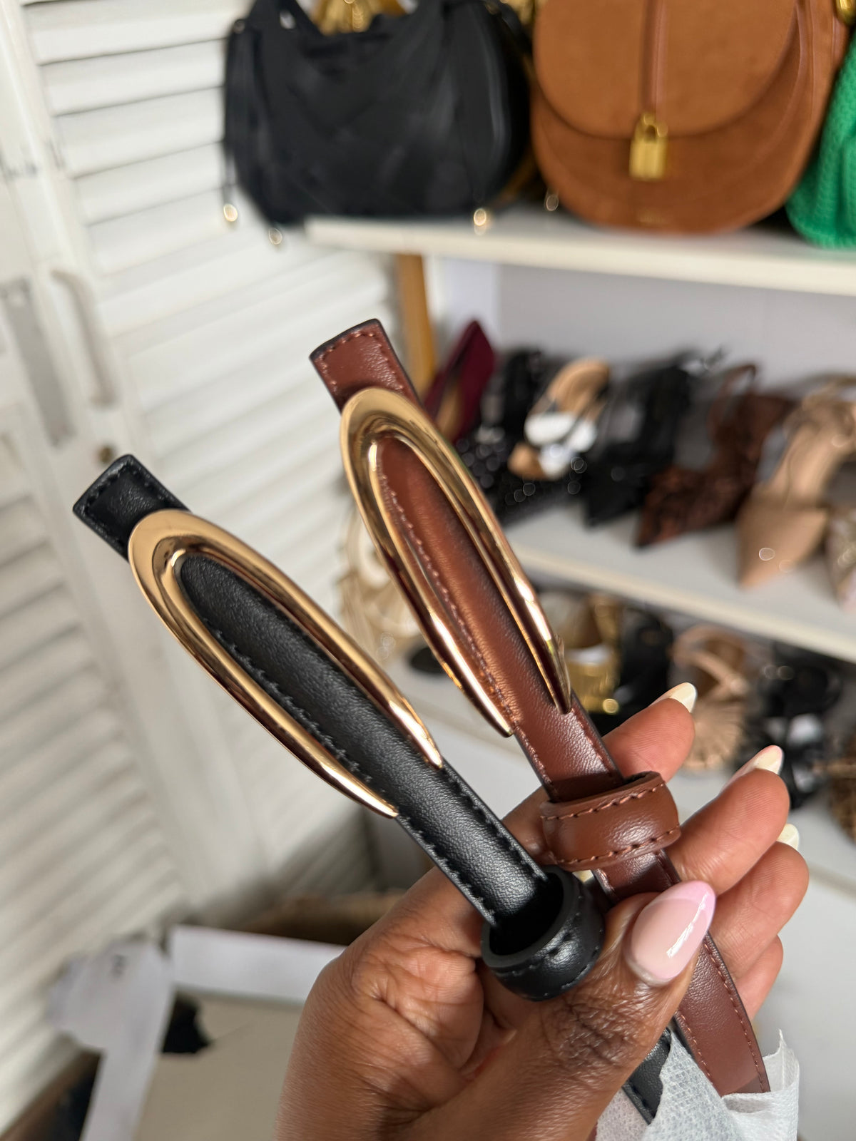 C shaped slim belt