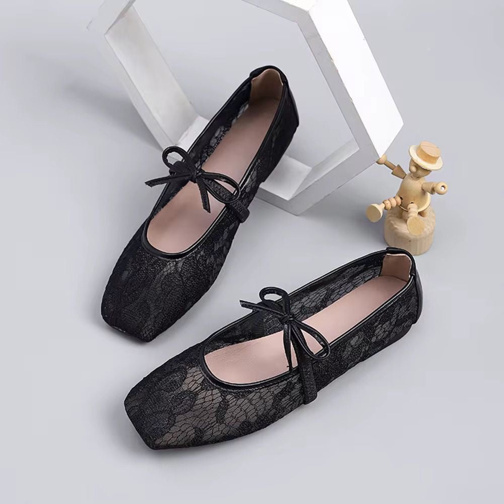 Zoey bow ballerina flats