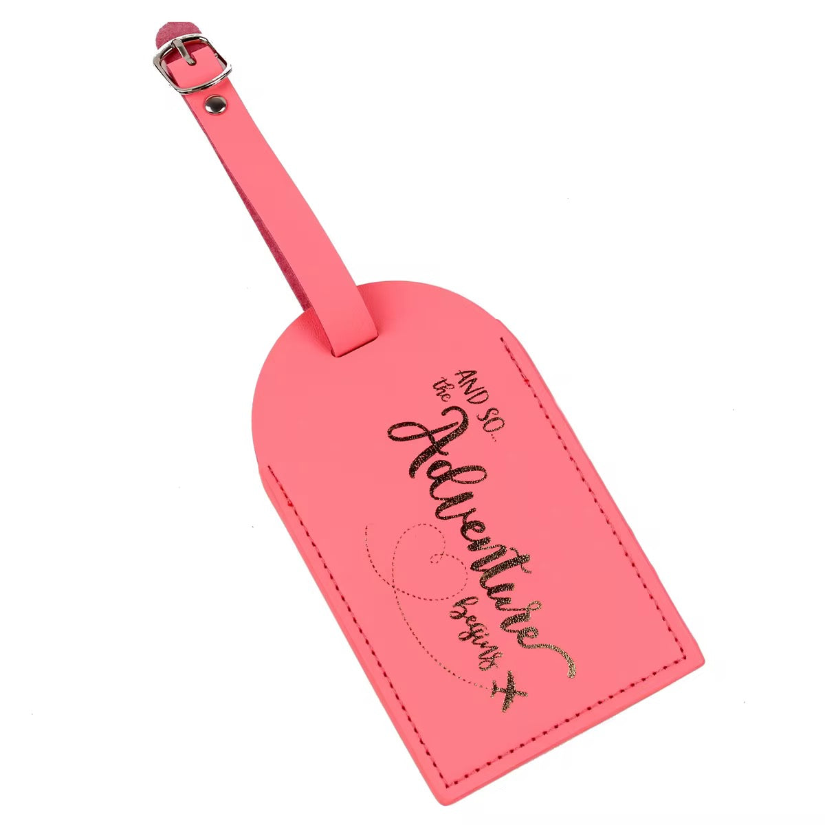 And so the adventure begins LUGGAGE TAG ONLY