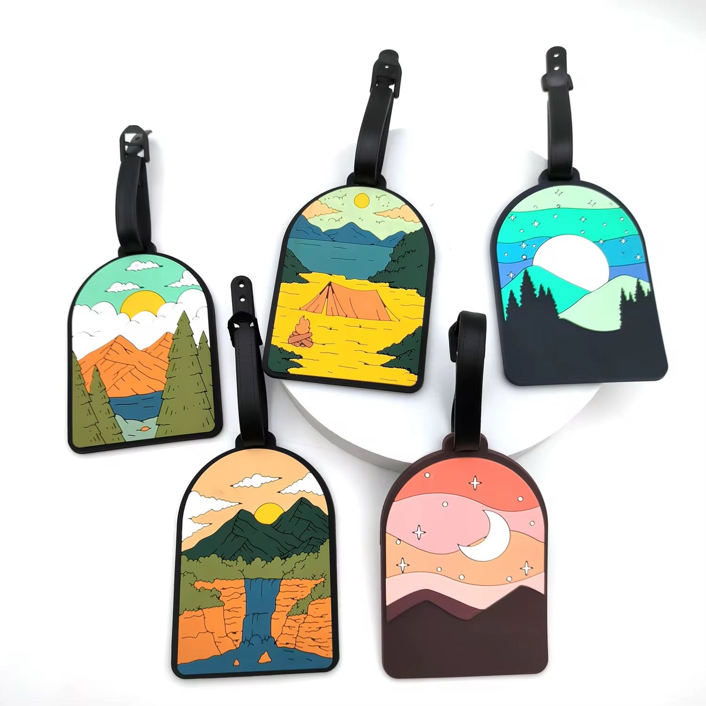 Silicone luggage tag