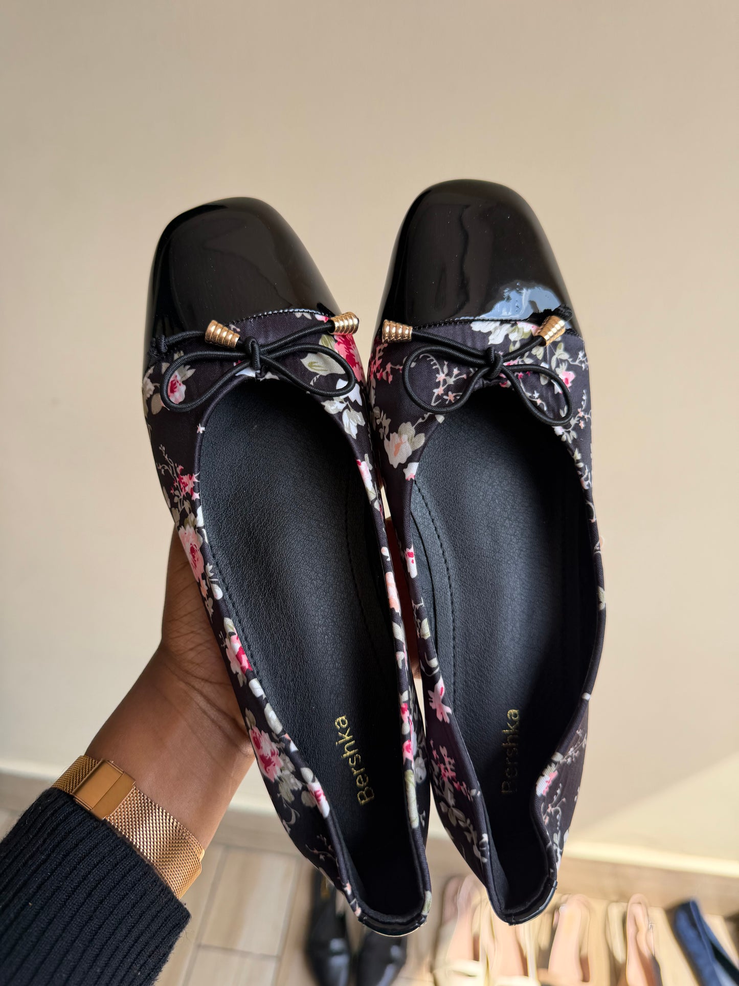 Trisha floral doll/flat shoes