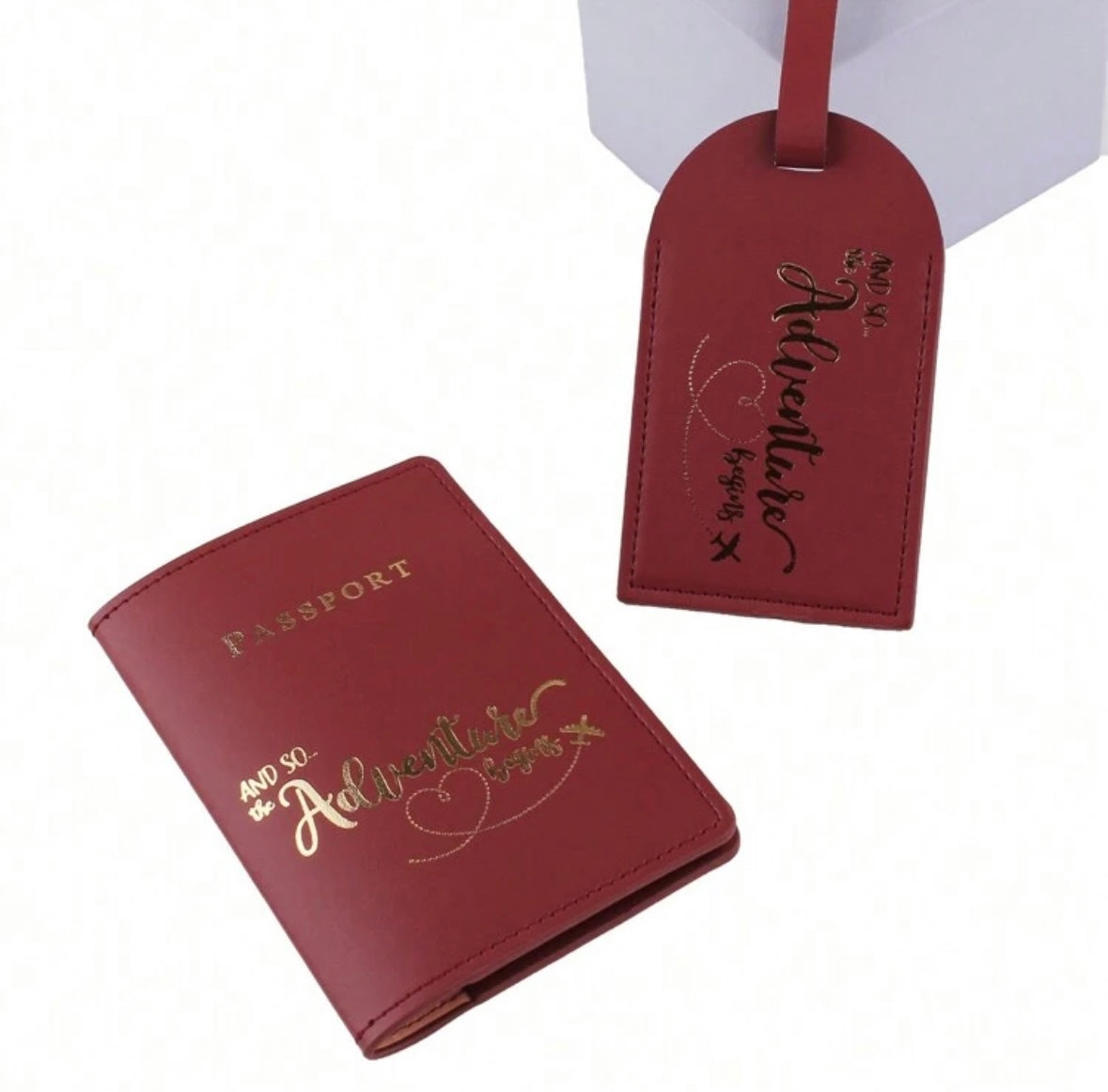 And so the adventure begins Passport cover ONLY