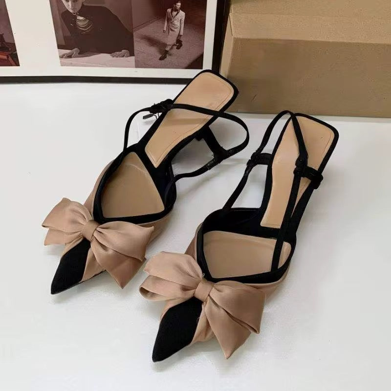 Bow Kitten heels