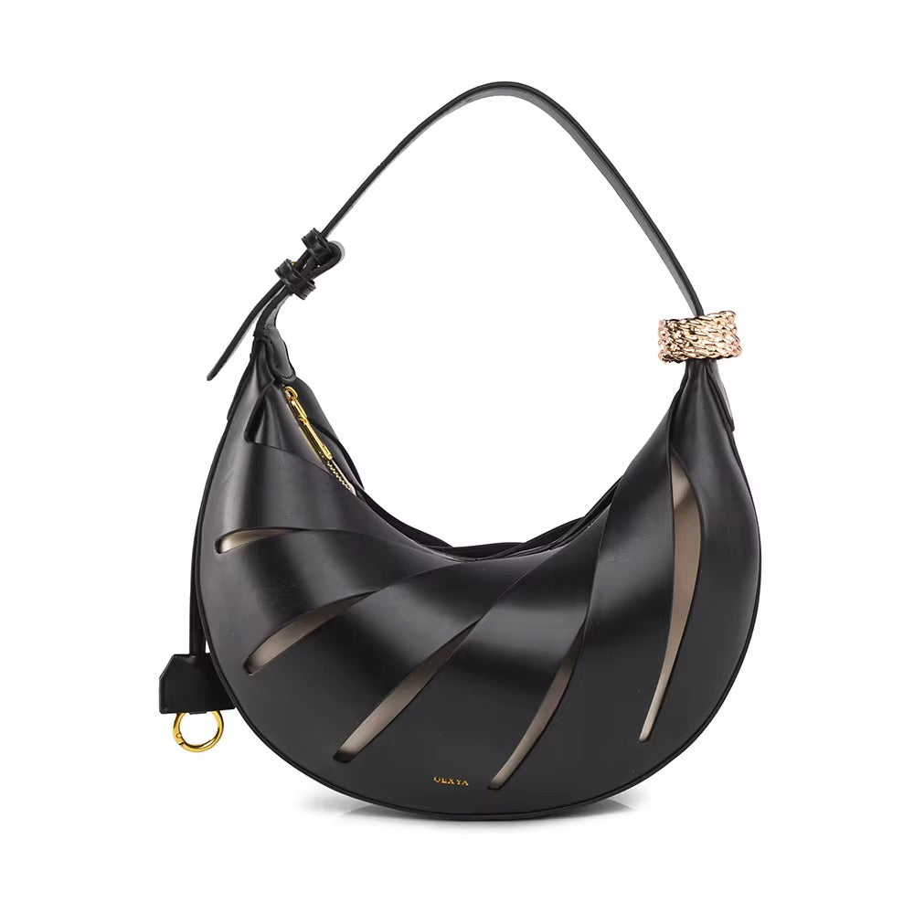 Ayla leather clutch
