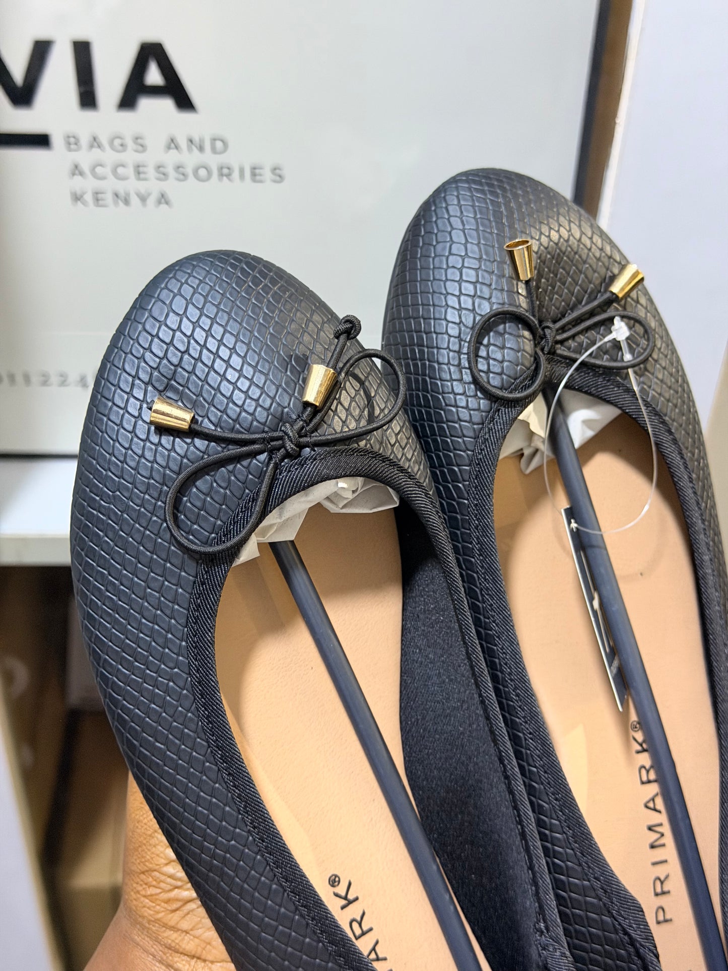 Croc print doll shoes