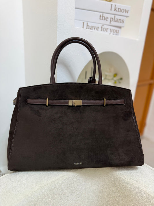 Brenda LARGE premium suede handbag