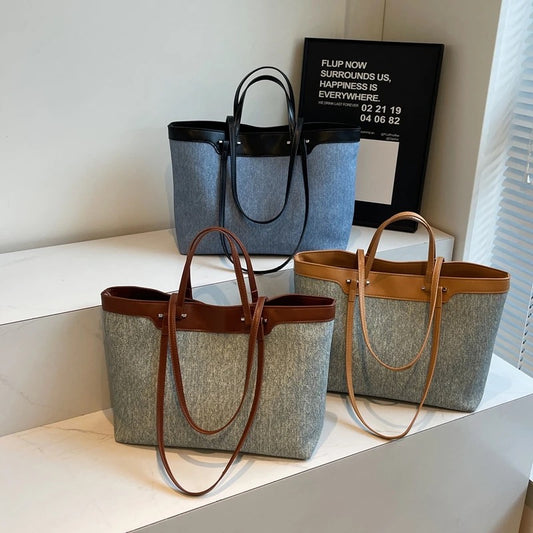 Denim tote bag