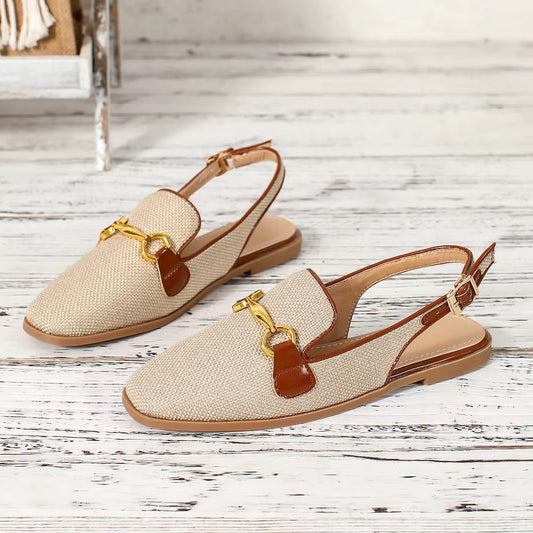 Julie sling back loafer flats