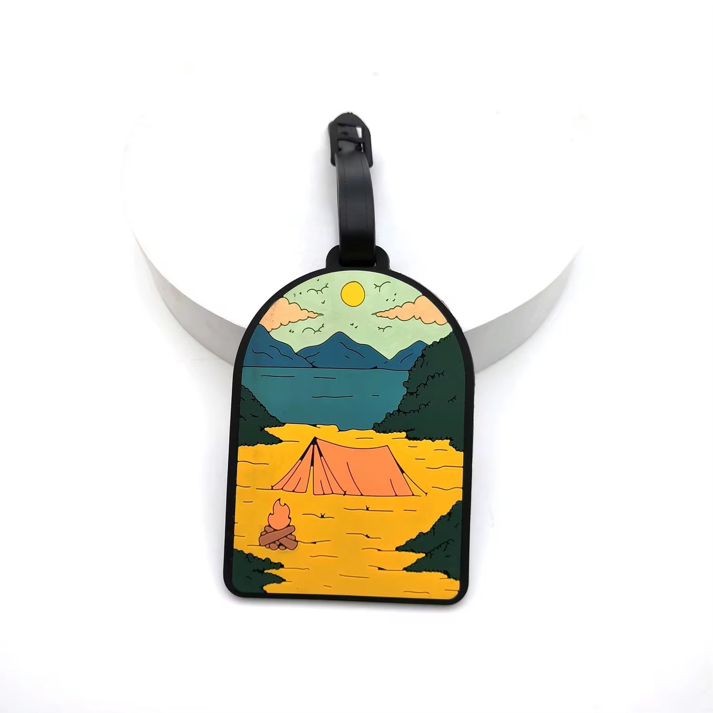 Silicone luggage tag