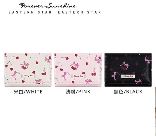 Cherry bow mini wallet