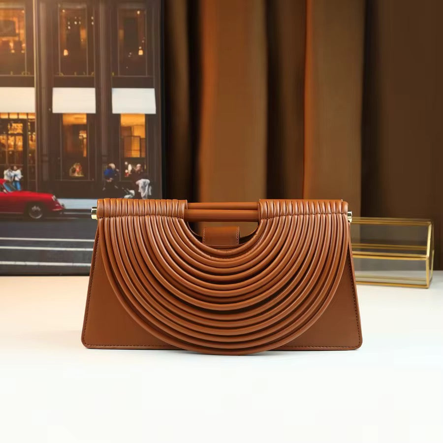 Lexi leather clutch bag