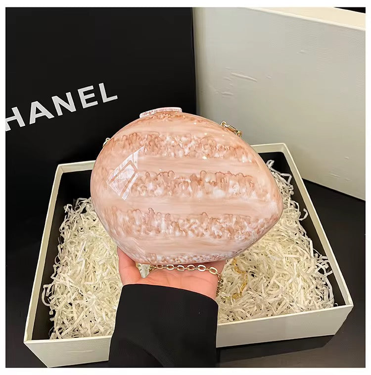 Marble clutch bag