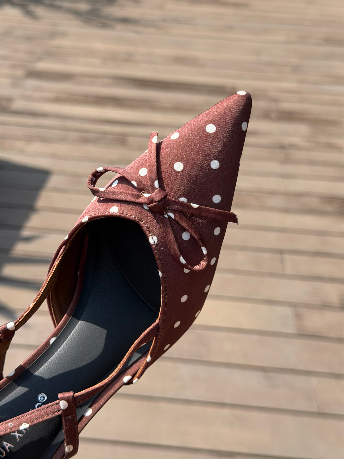 Essie polka dot heels