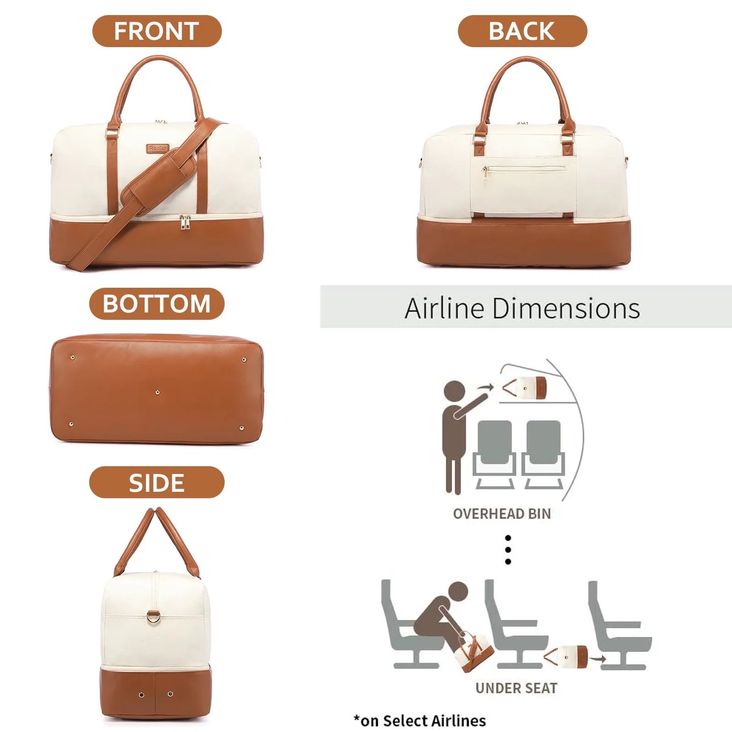 Travel duffel bag