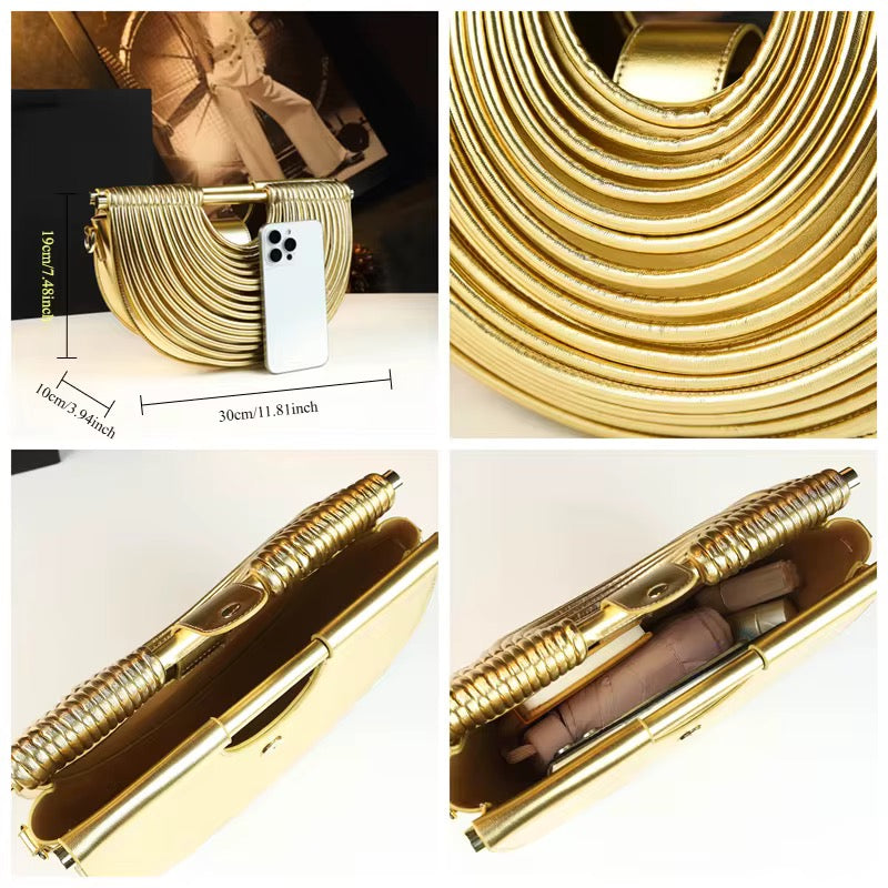 Lexi leather clutch bag