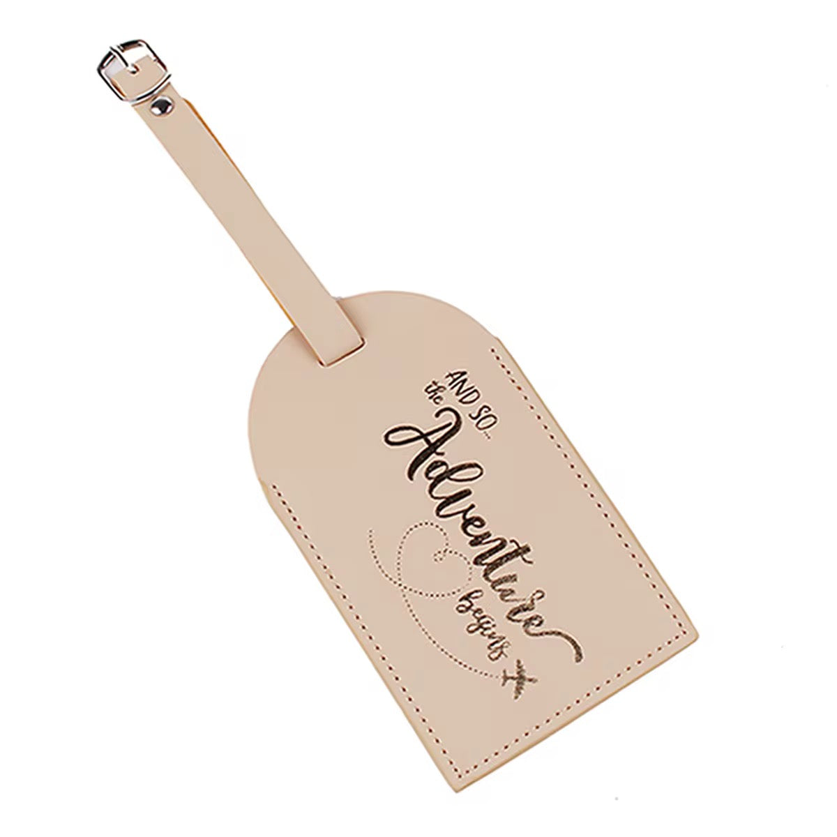 And so the adventure begins LUGGAGE TAG ONLY