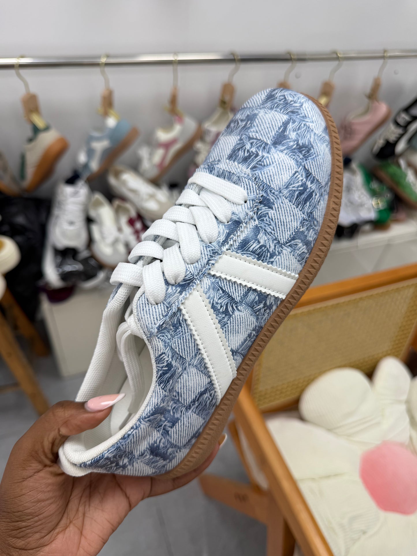 Denim sneakers