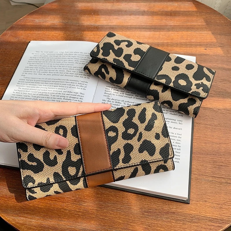 Leo print wallets