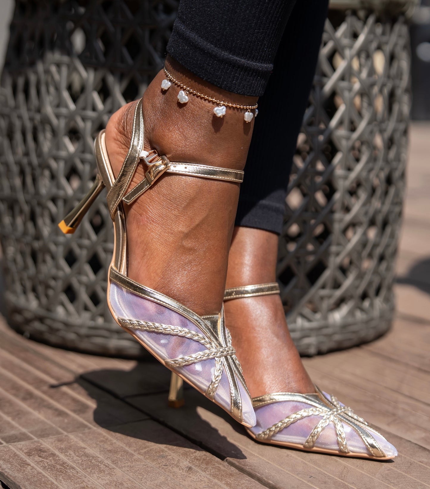 Melanie mesh heels