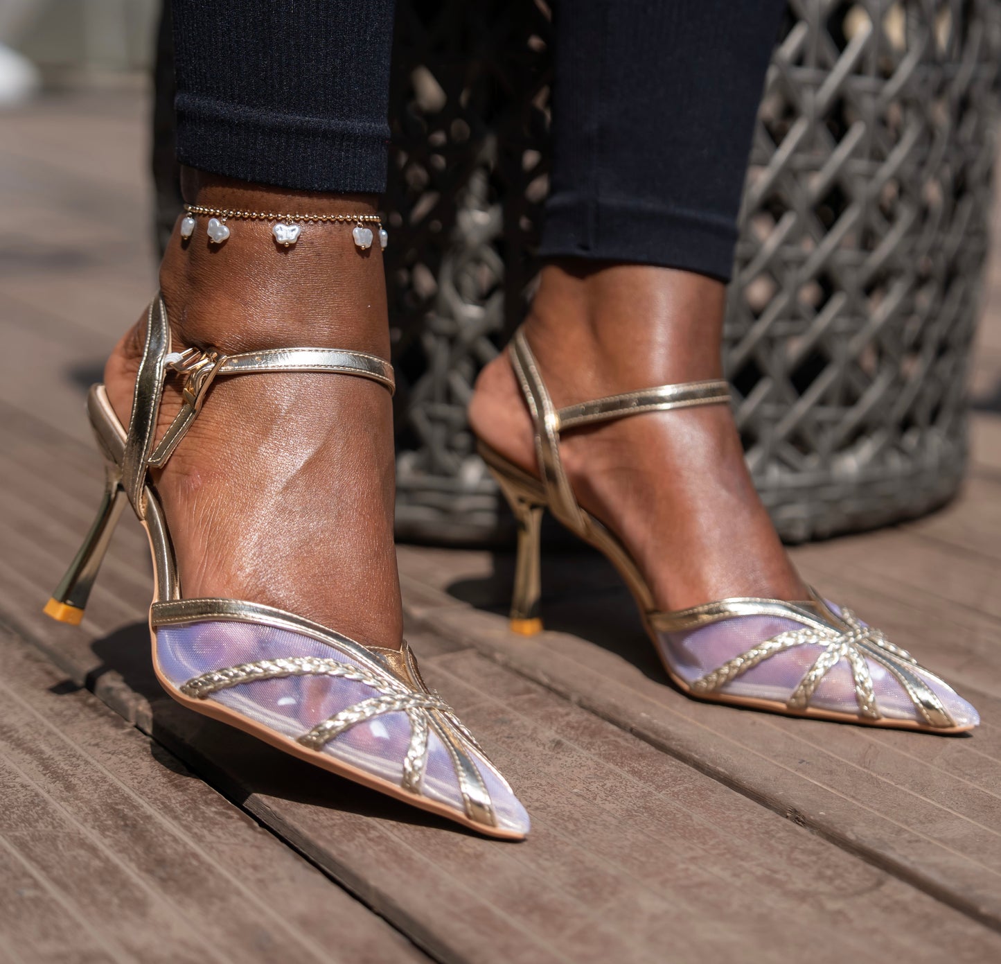 Melanie mesh heels