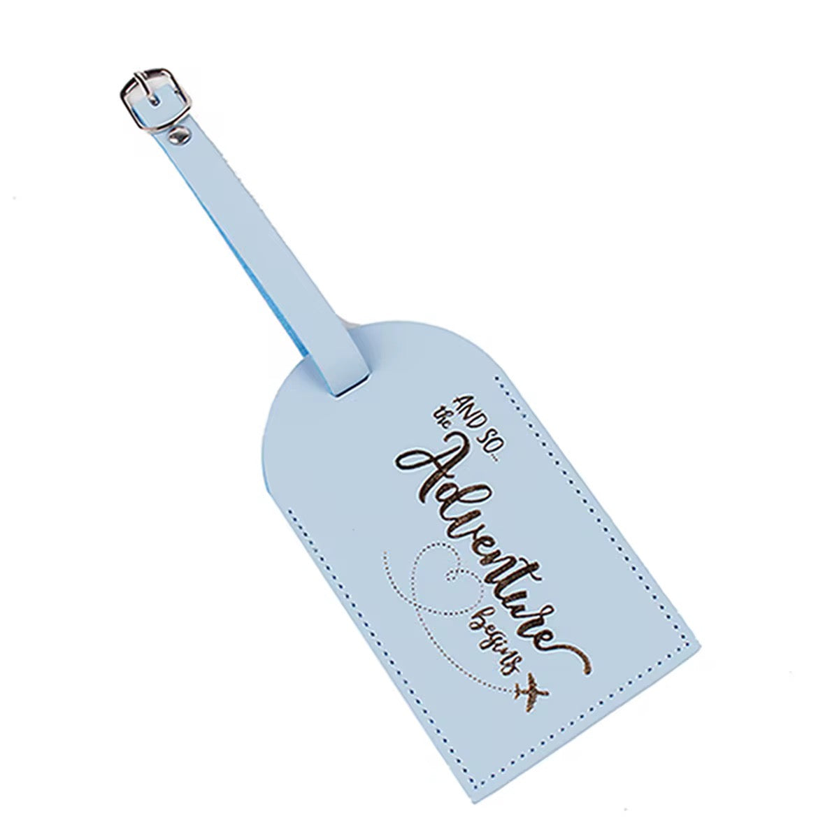 And so the adventure begins LUGGAGE TAG ONLY