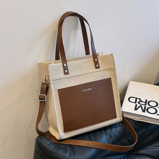 Olivia canvas tote bag