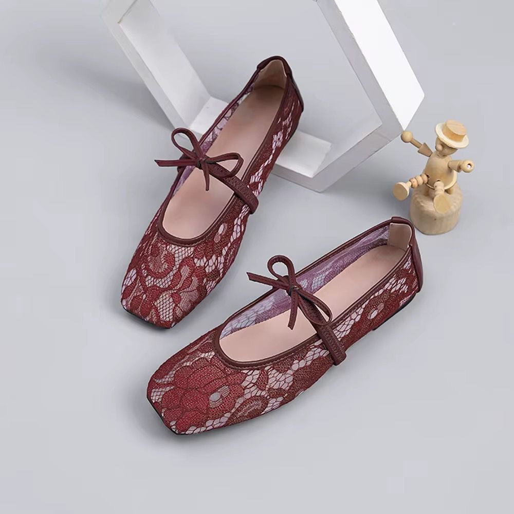 Zoey bow ballerina flats