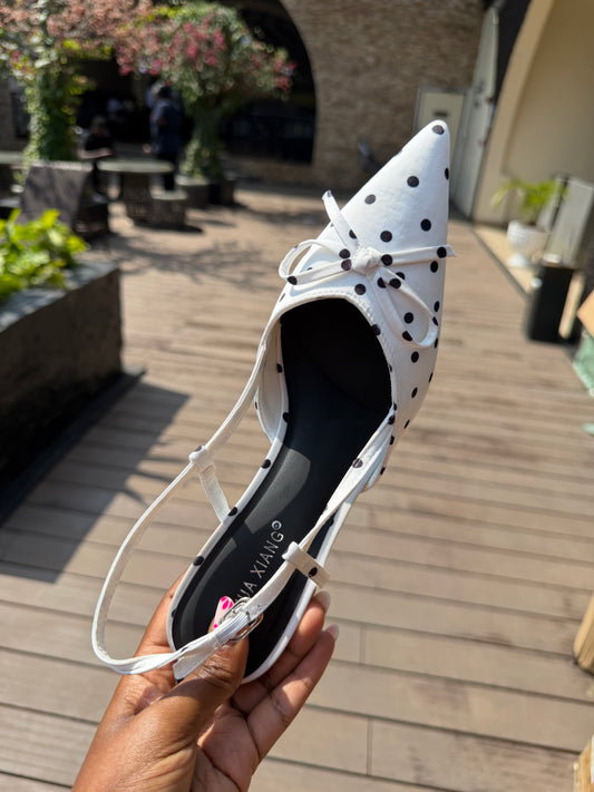 Essie polka dot heels