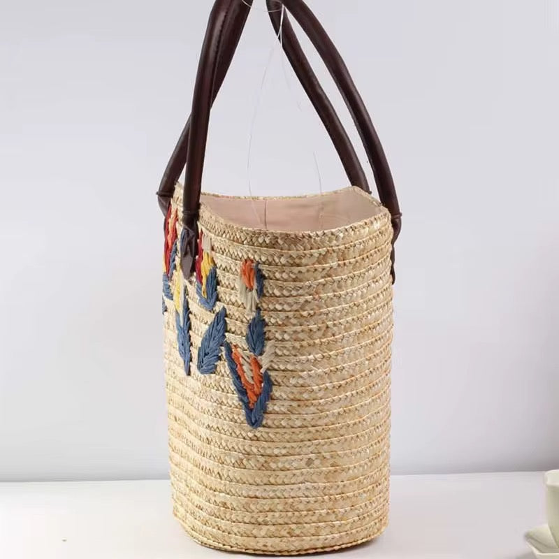 Edna straw bag