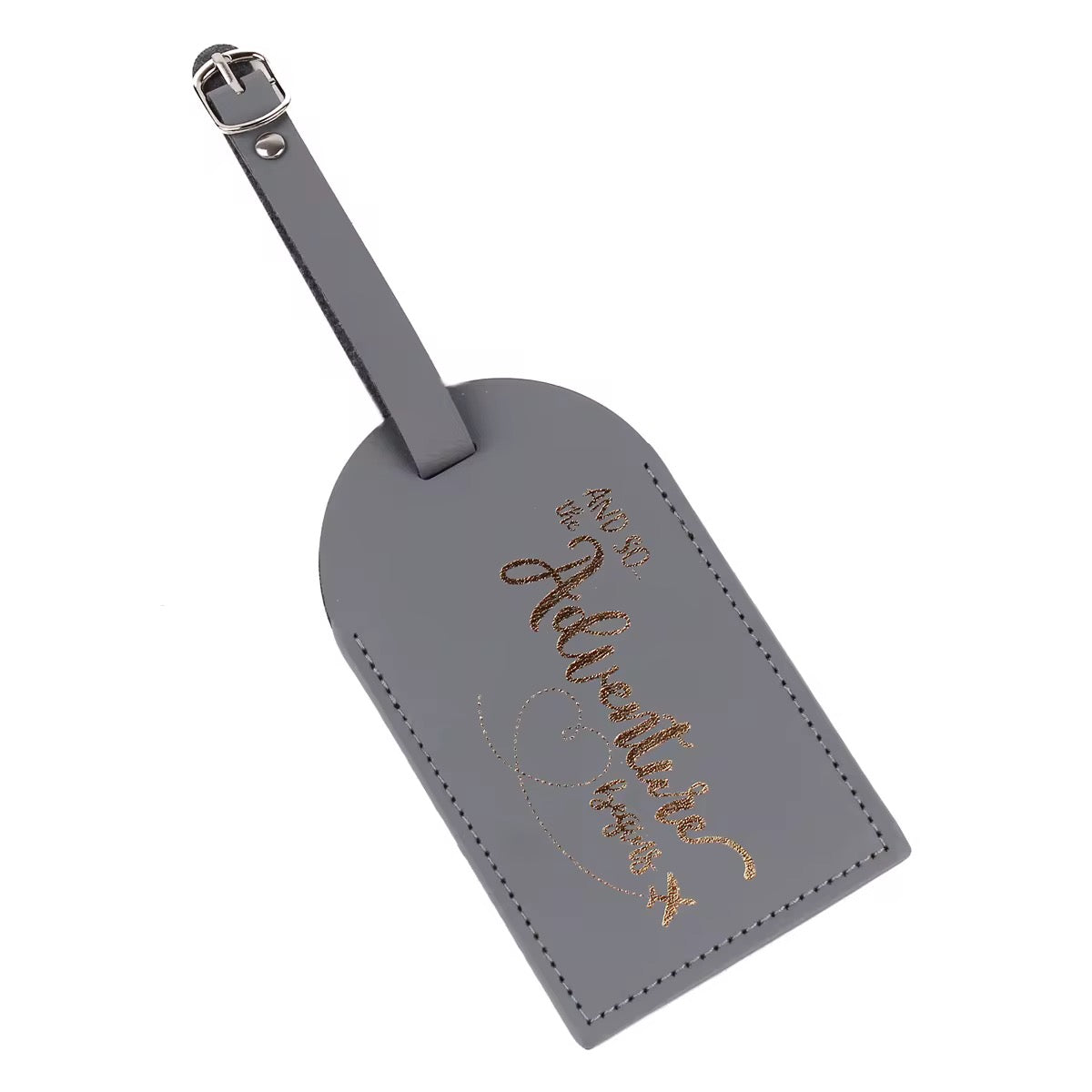 And so the adventure begins LUGGAGE TAG ONLY