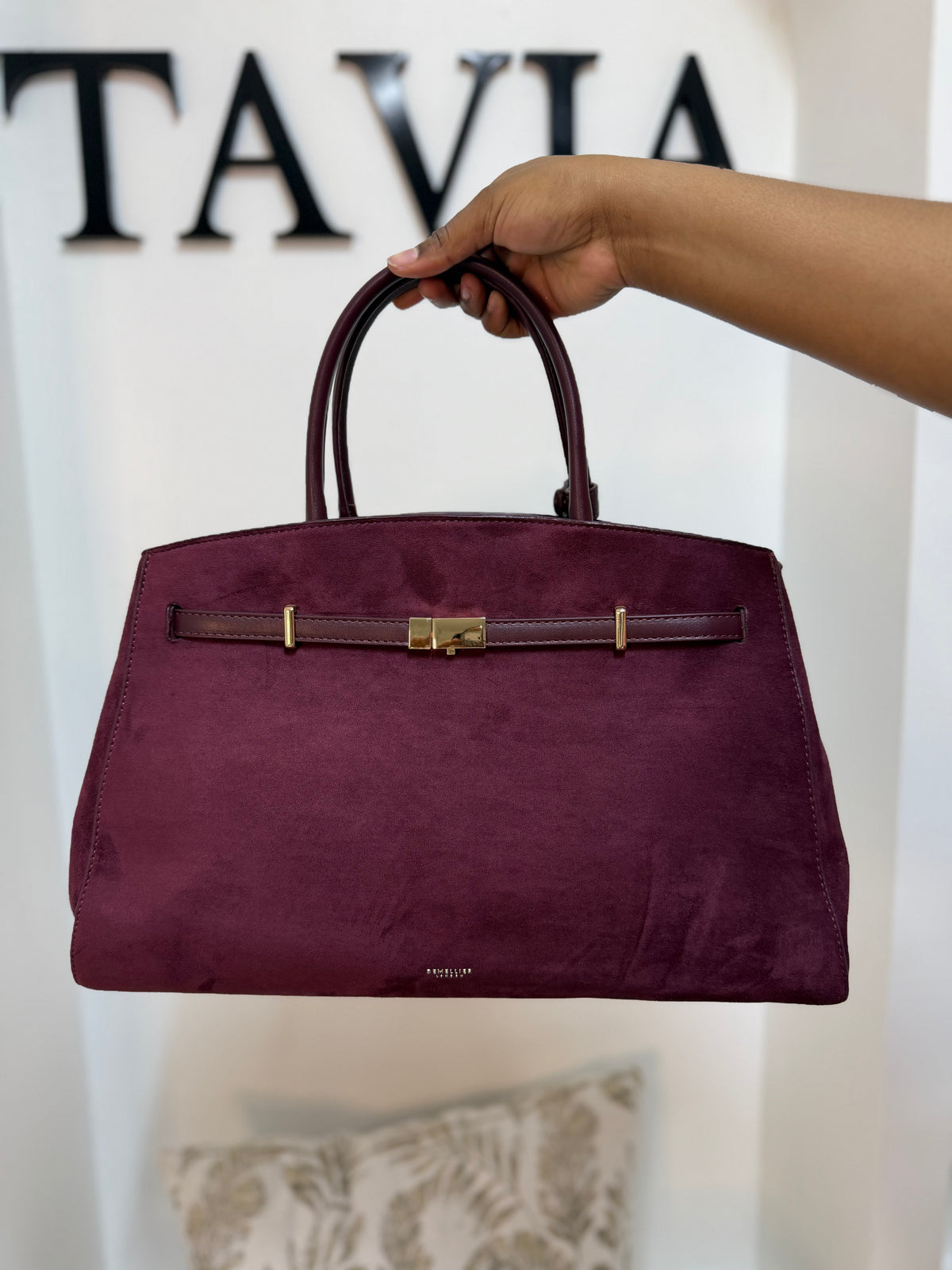 Brenda LARGE premium suede handbag