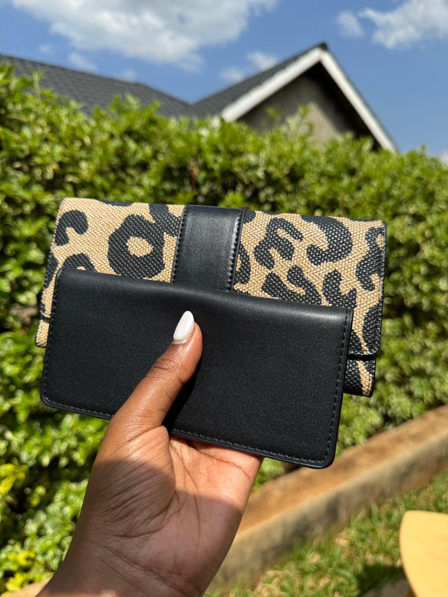 Leo print wallets