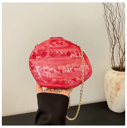 Marble clutch bag