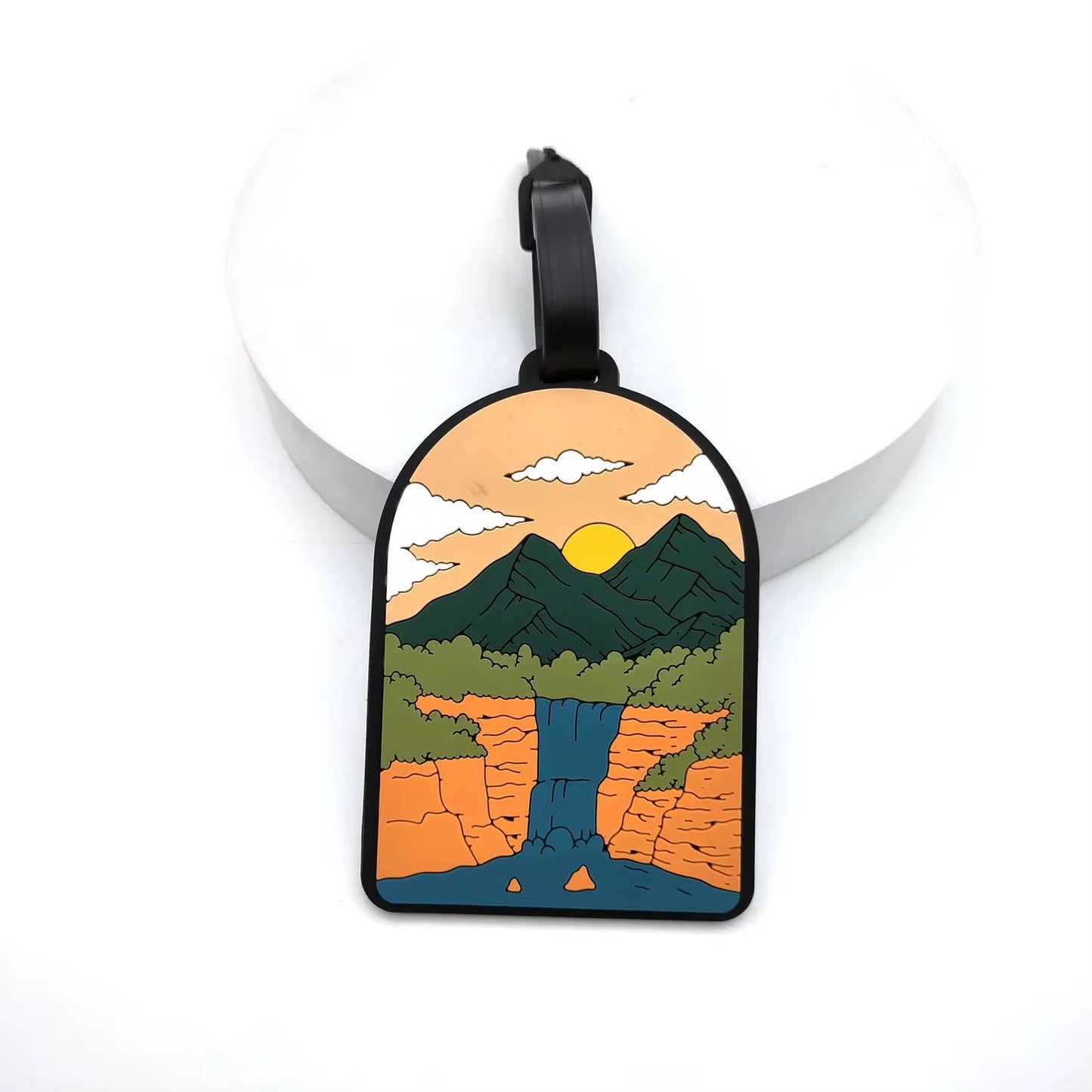 Silicone luggage tag