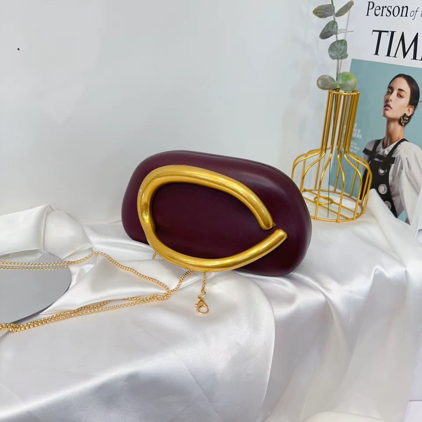 Acrylic clutch bag