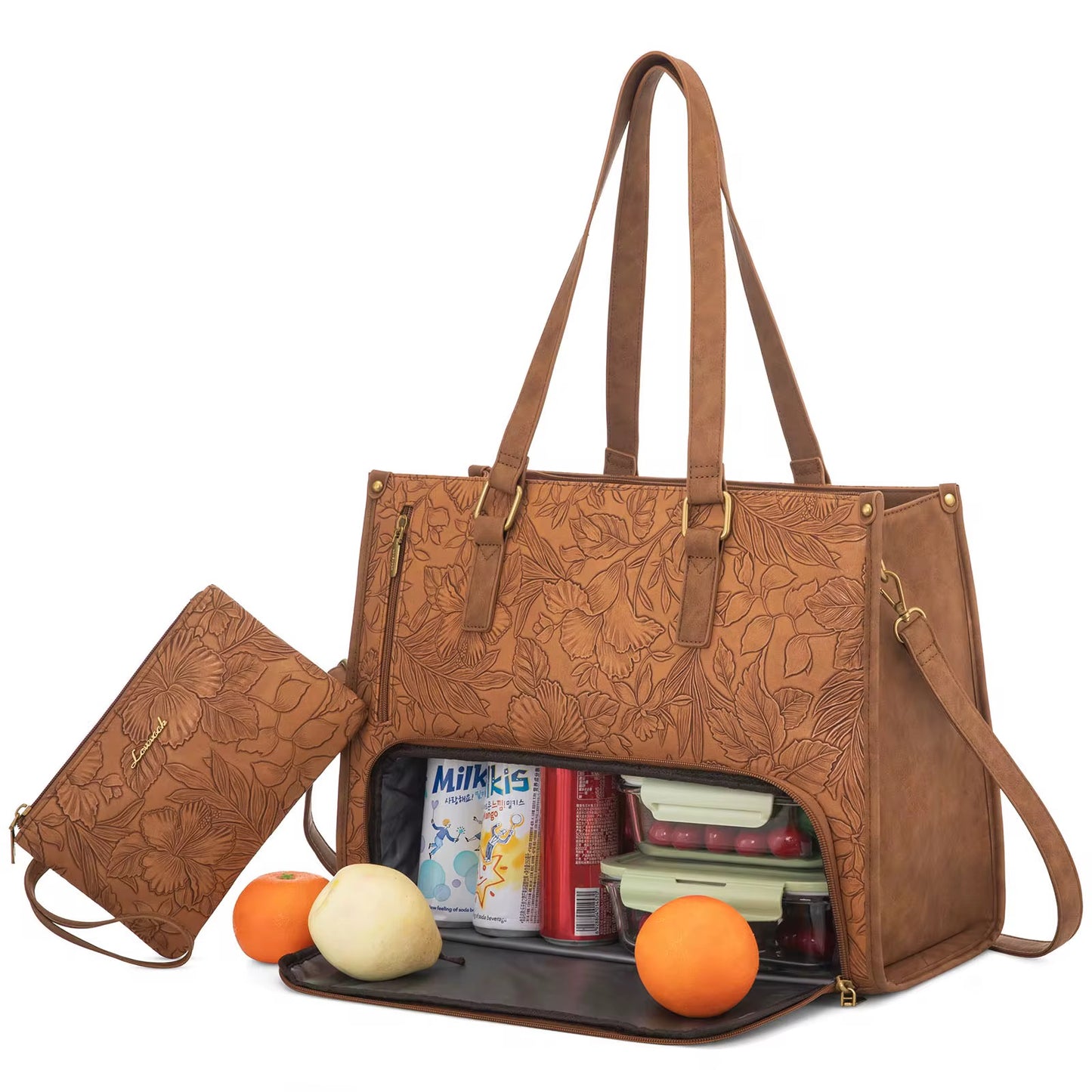 Floral “bedsitter” tote