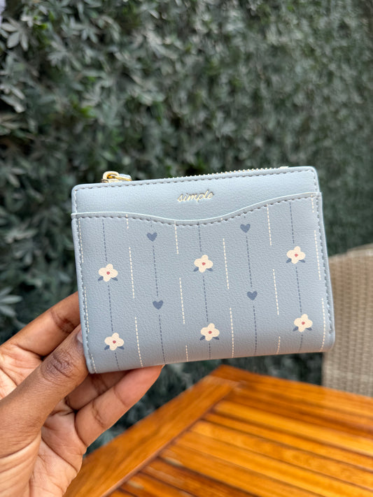 Floral simple mini wallet with coin purse