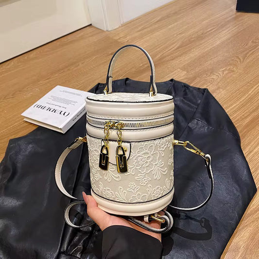 Embroidery bucket bag