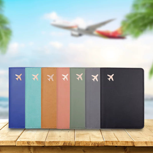 Airplane passport cover