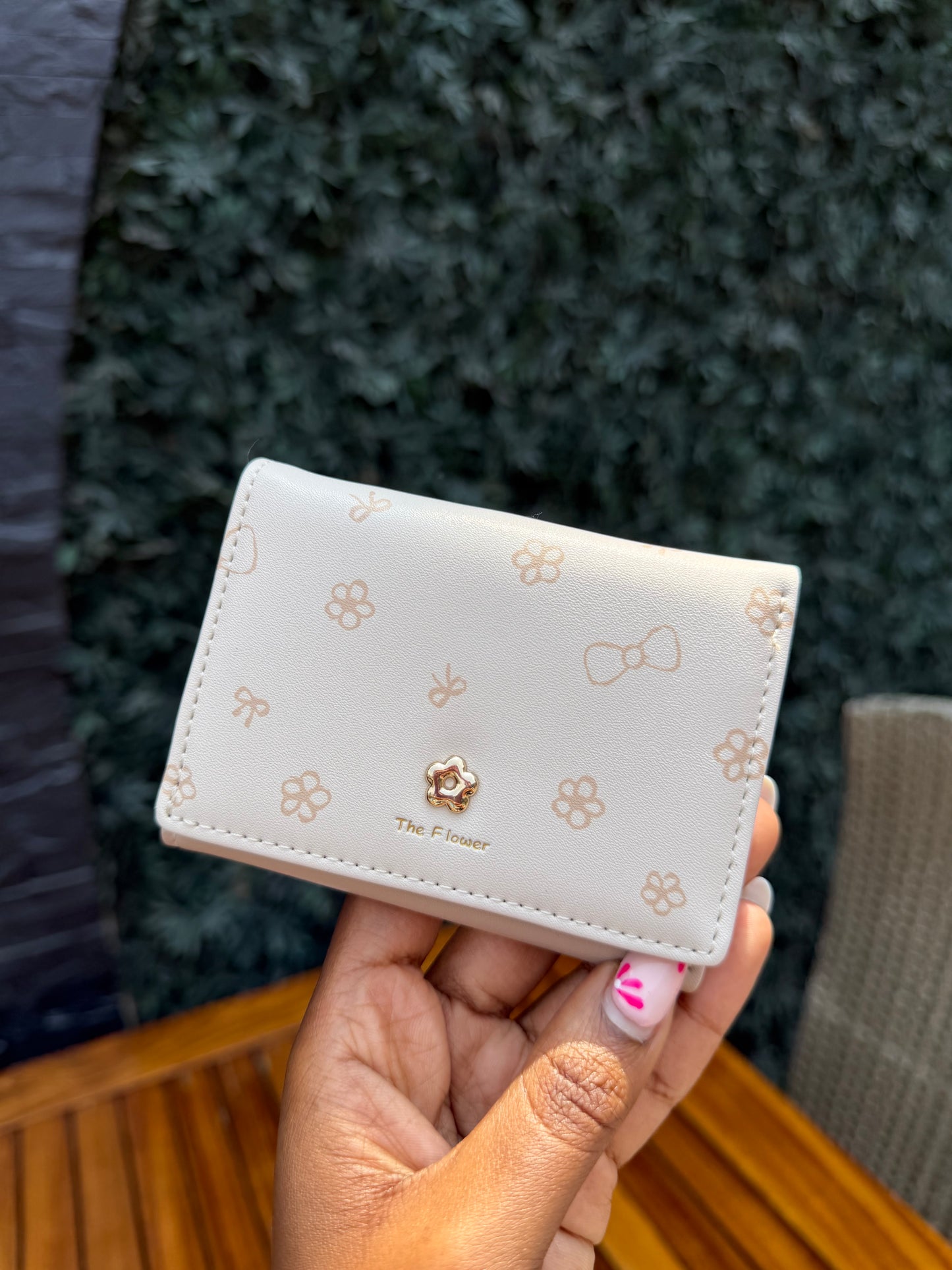 The flower mini wallet