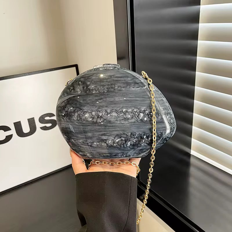 Marble clutch bag