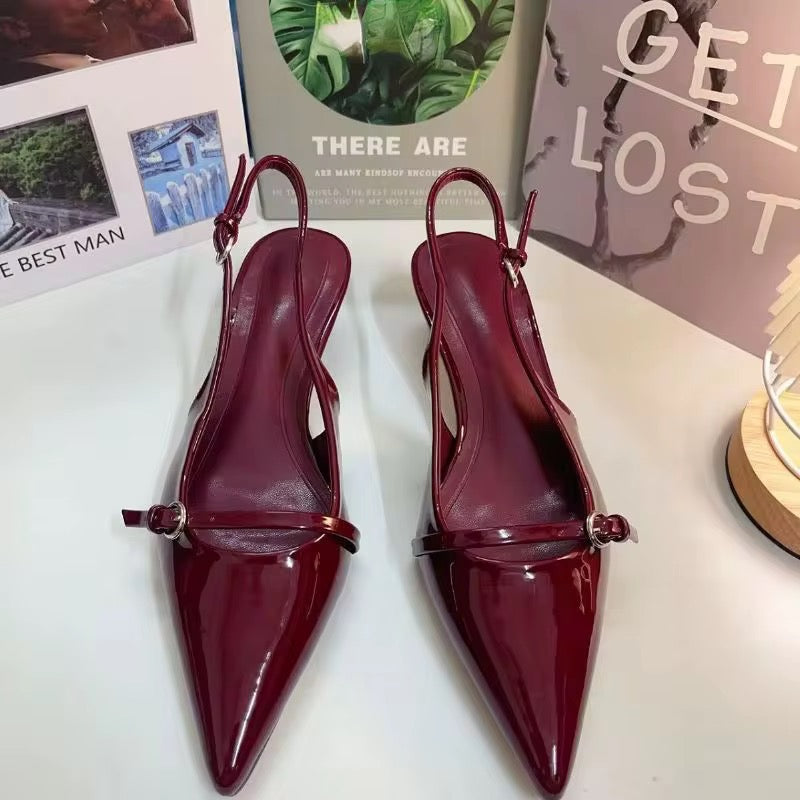Cherry kitten heels