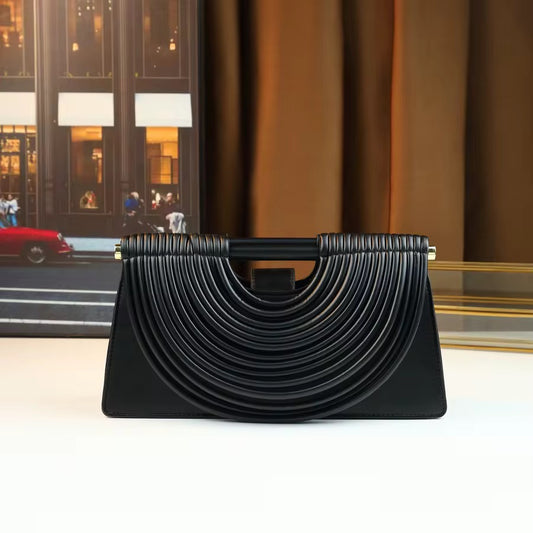 Lexi leather clutch bag