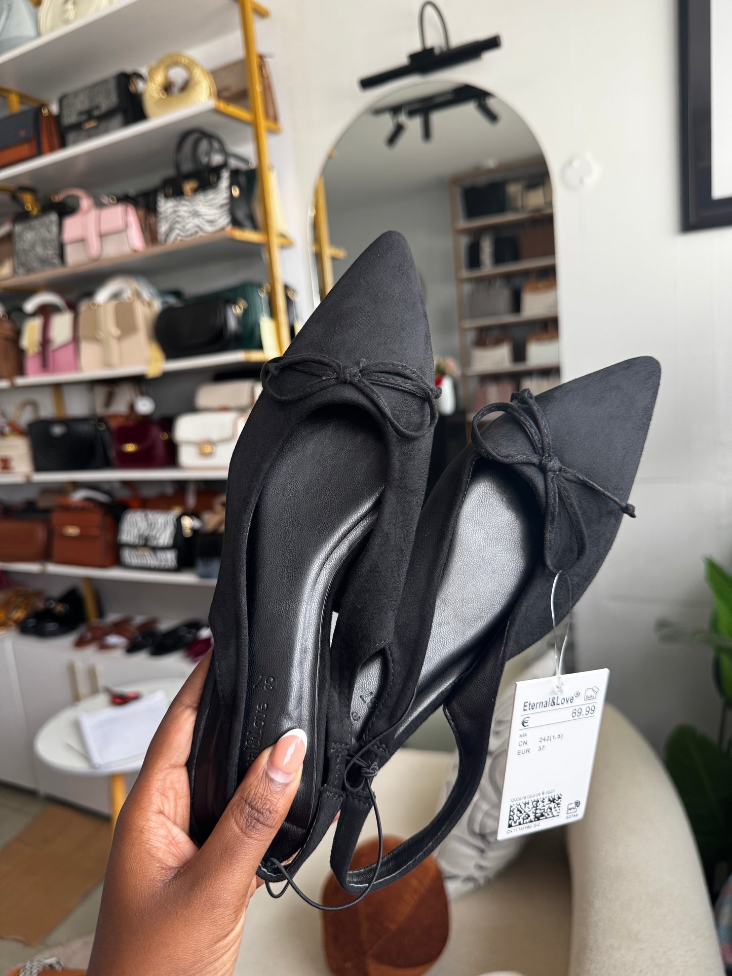 Elsie suede flats