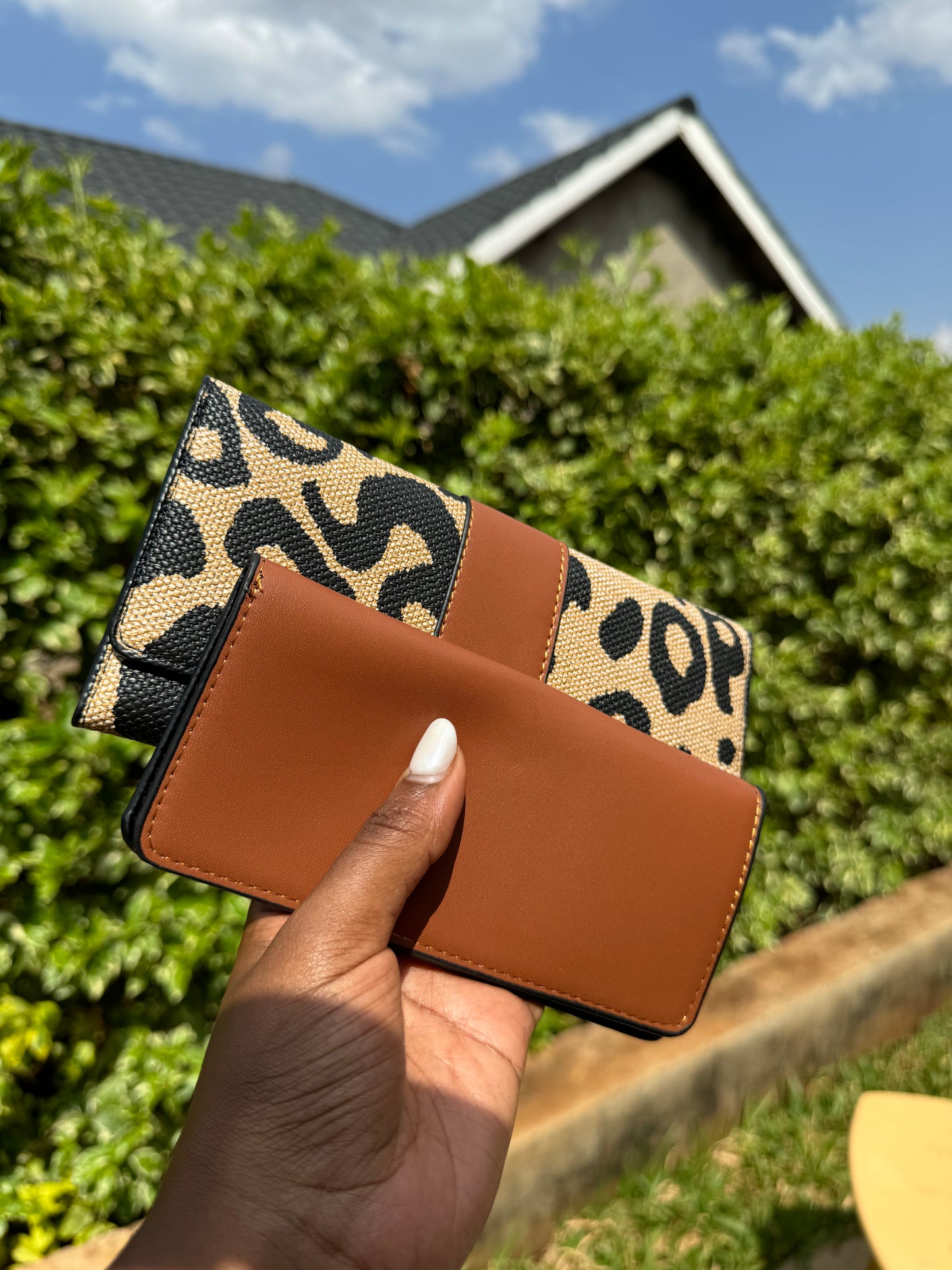 Leo print wallets