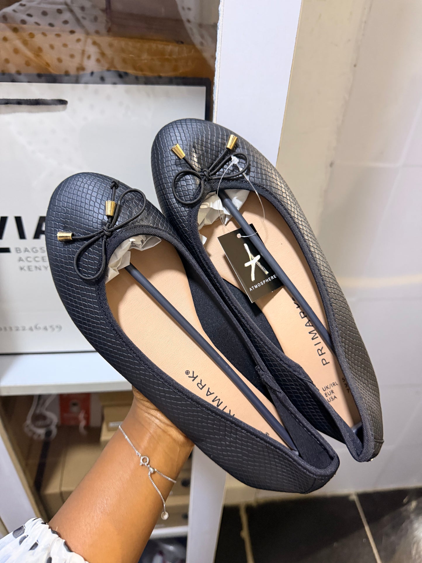 Croc print doll shoes
