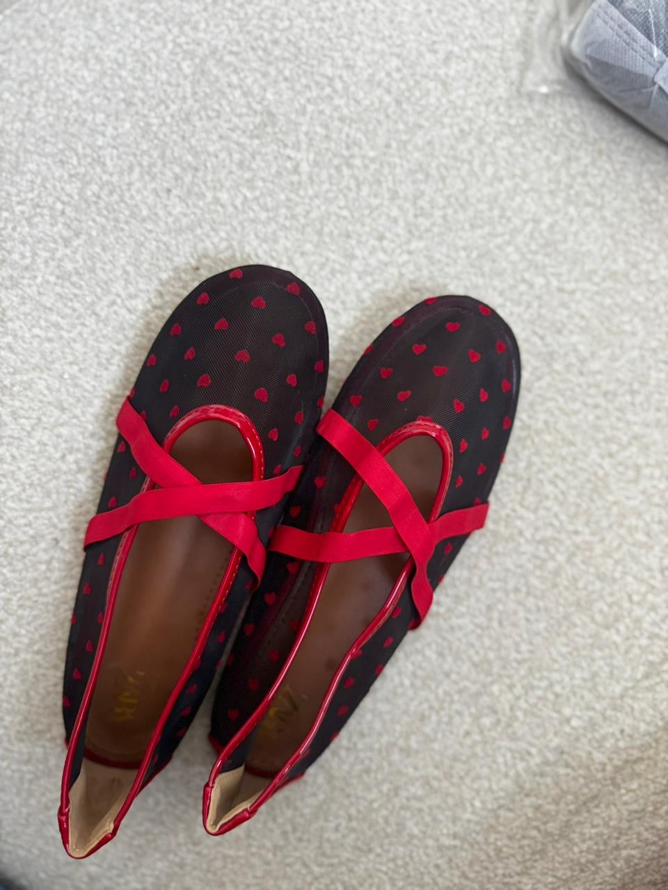 Ella love hearts ballerina flats