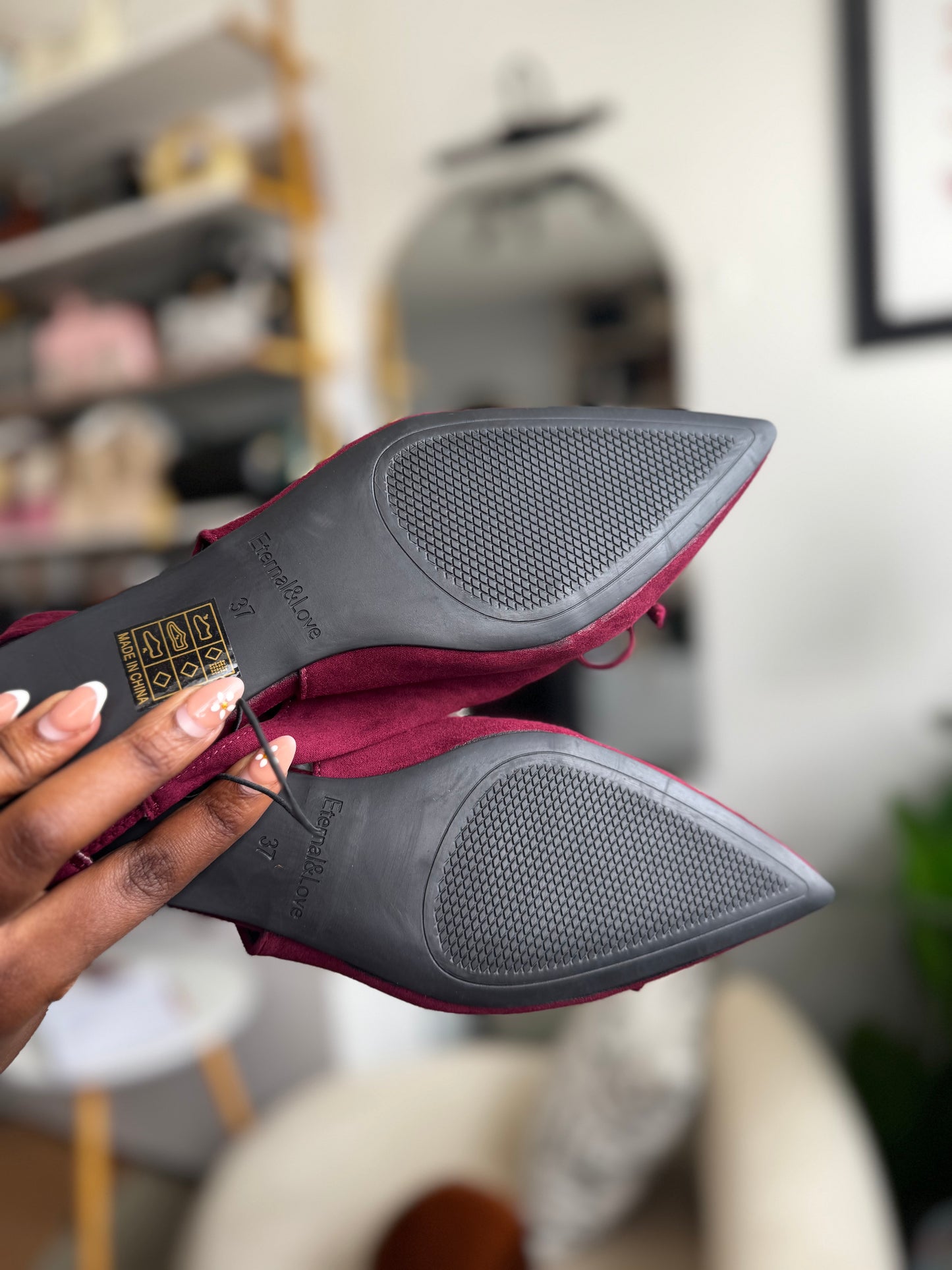 Elsie suede flats