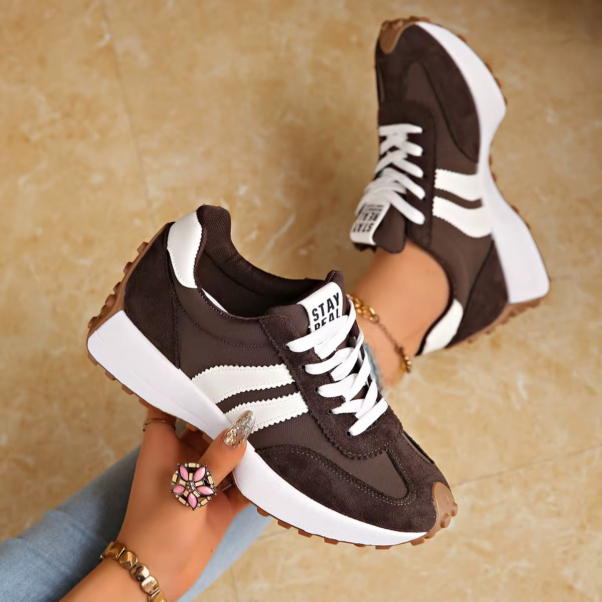 Eleanor stay real sneakers